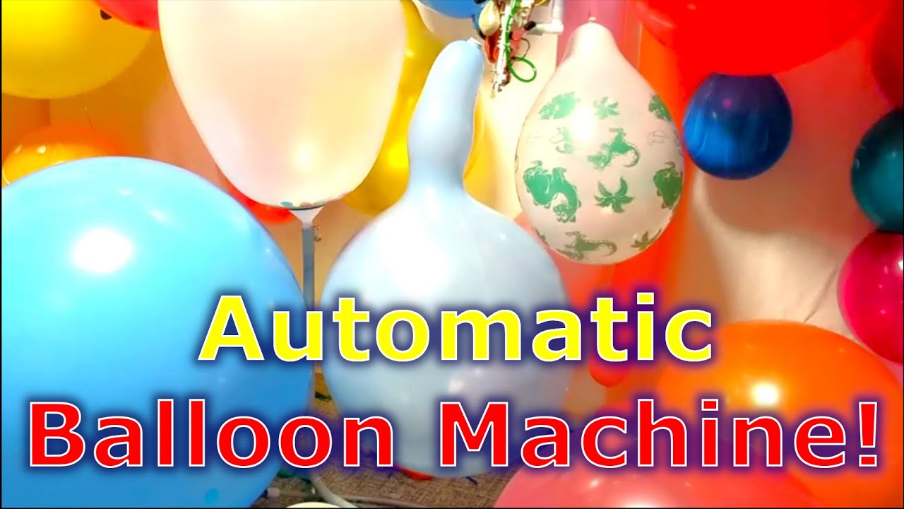 40 Balloons Inflated by Automatic Machine - Most will Pop!