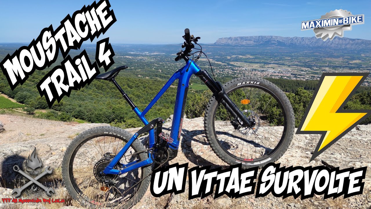 Moustache Trail 4, Le VTTAE  All Mountain survolté. Test et retour by VTT ALL MOUNTAIN BY LULU