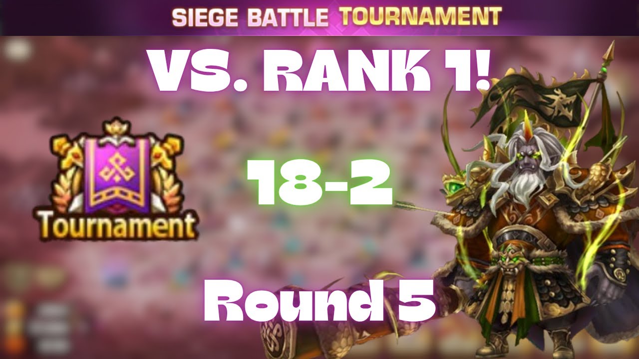 DOUBLE THE ATTACKS VS. SIEGE LEGEND! R5 Siege Tournament vs. Malevolent. | Summoners War