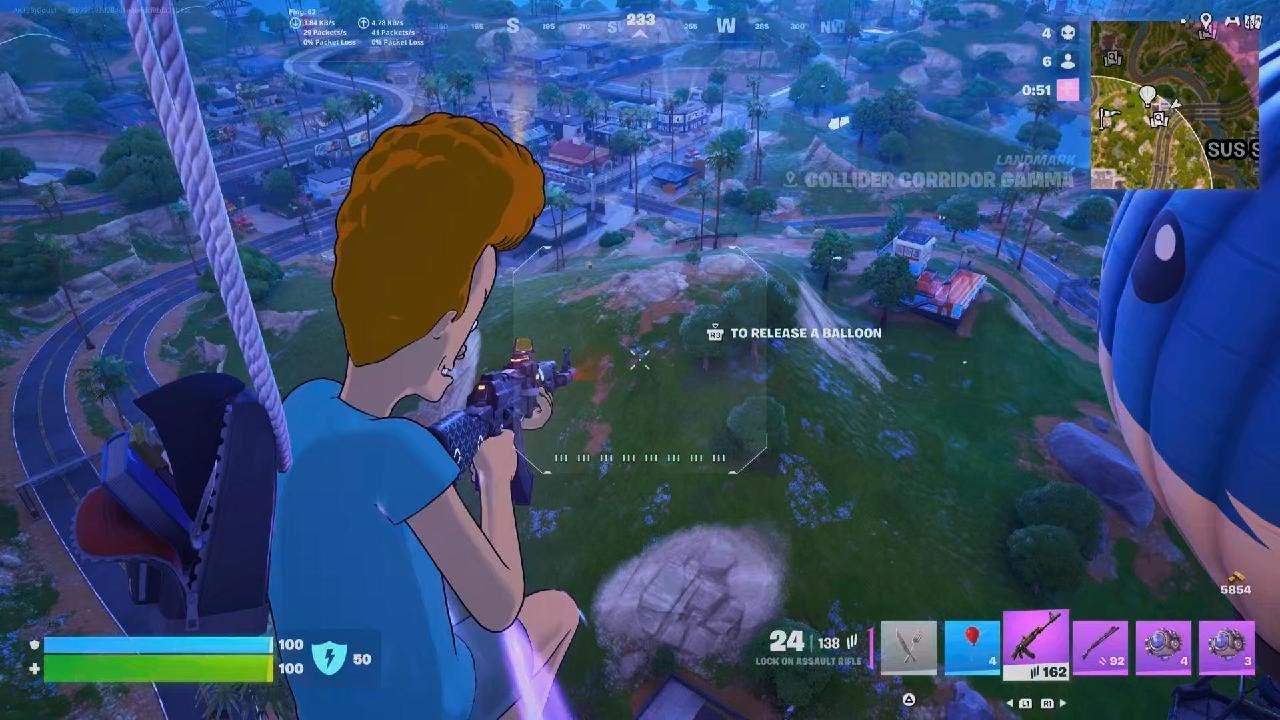 Fortnite Lock on AR, balloon, shockwave combo loadout