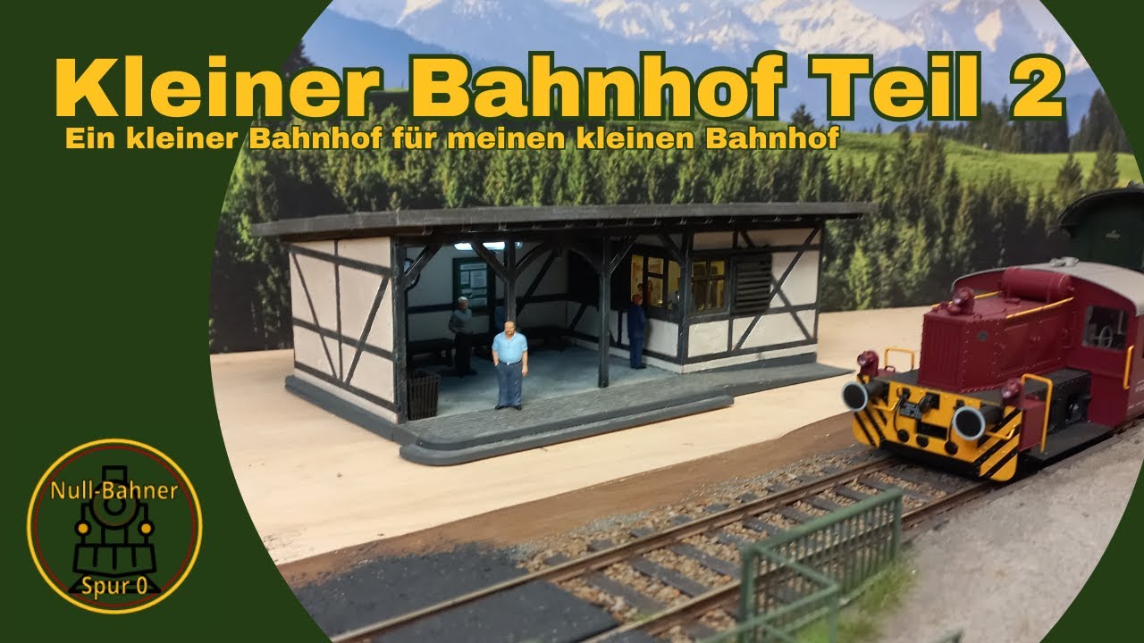 Das Wartehäuschen / Gebäudebau / Spur 0 / Modelleisenbahn