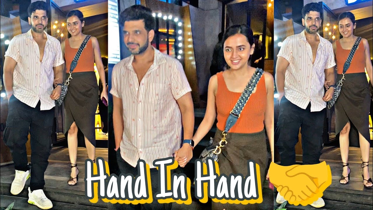 Queen 👑 Tejasswi Prakash With King 👑Karan Kundrra Snapped In Mumbai Recently