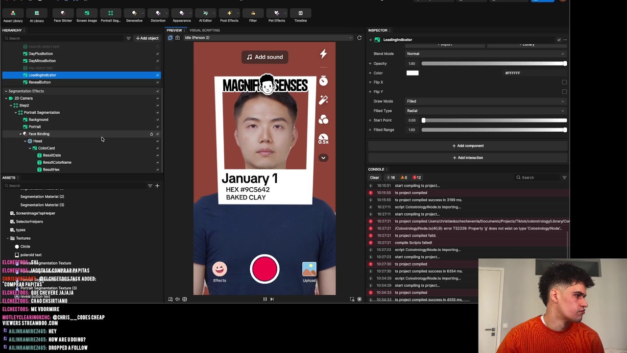 Coding a Tiktok Filter - Claude Code & Effect House