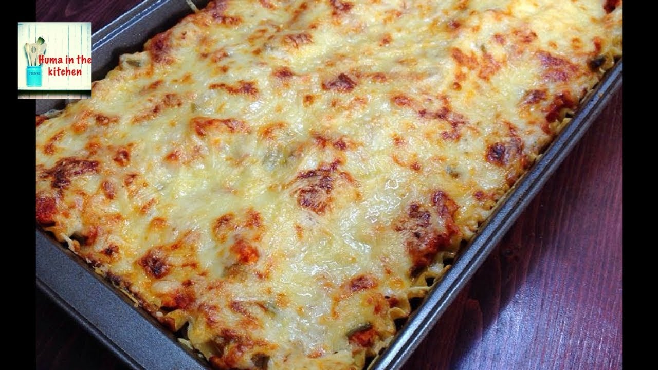 Chicken Lasagna Recipe - Lasagna With White Sauce by (HUMA IN THE KITCHEN)