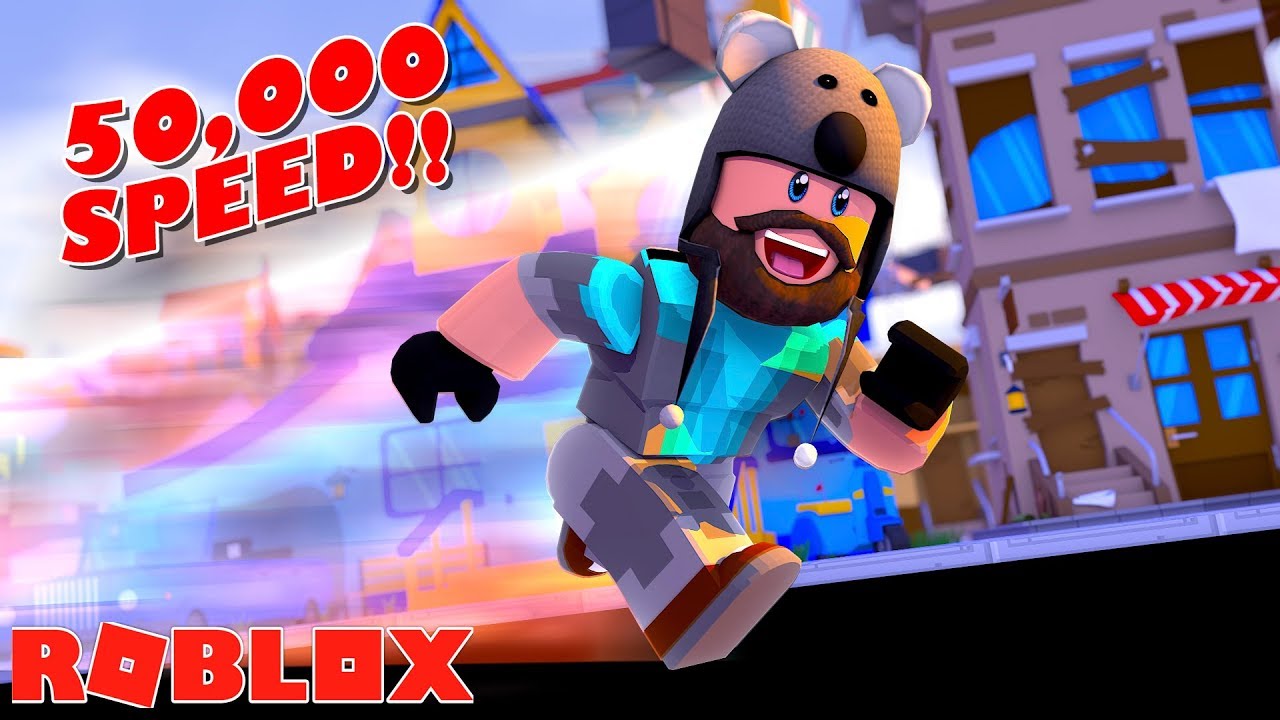 ROBLOX SPRINTING SIMULATOR - 50,000 SPEED!!