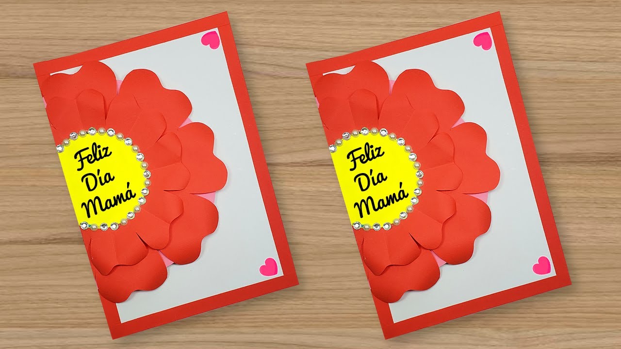 😊 LINDA TARJETA para el DÍA DE LA MADRE! 😍Día de la Mujer🌺🌷 Card Women's Day 💖 Mother's Day Card