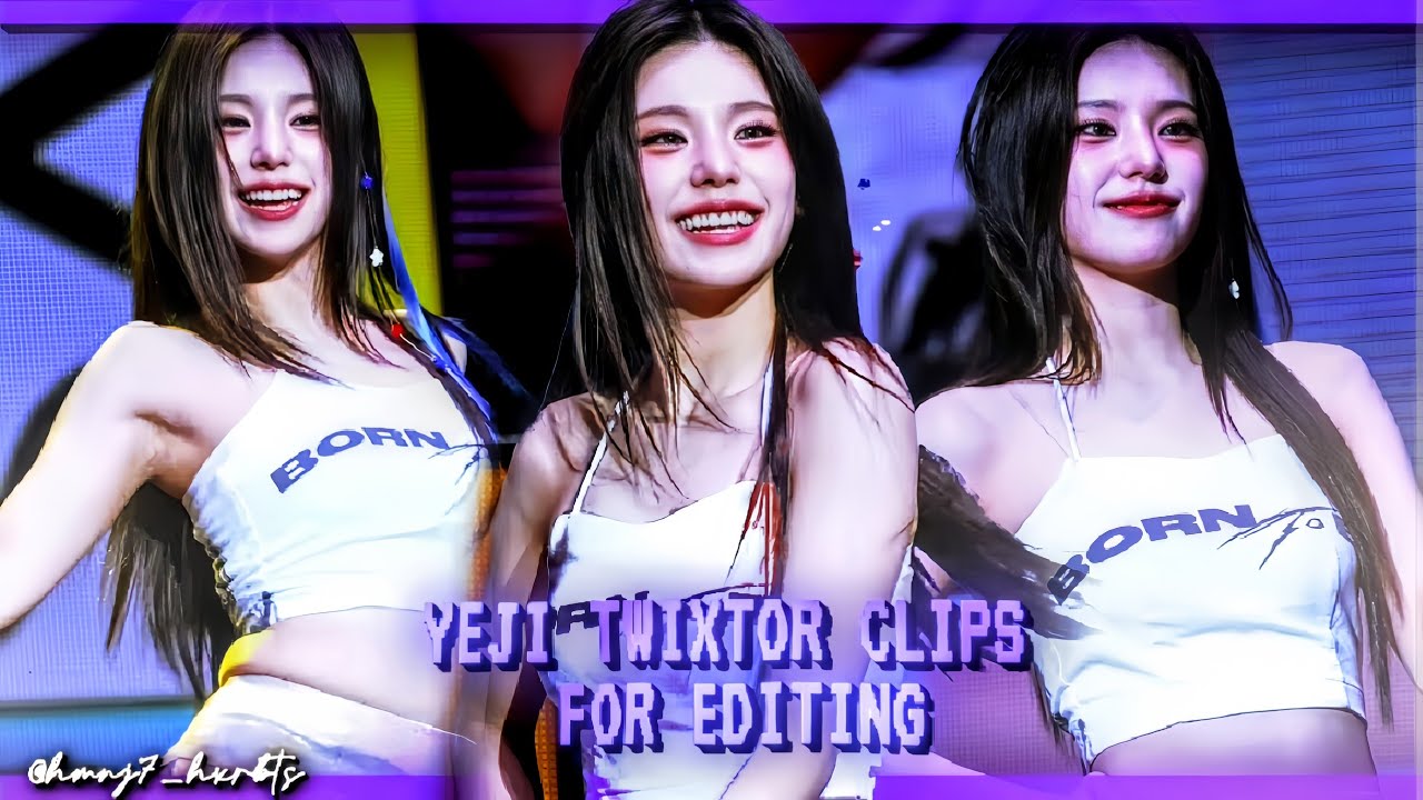 Yeji Twixtor Clips 4K || Yeji Born to be Twixtor clips 4K GIVE CREDIT #itzy #fyp #kpop #explore