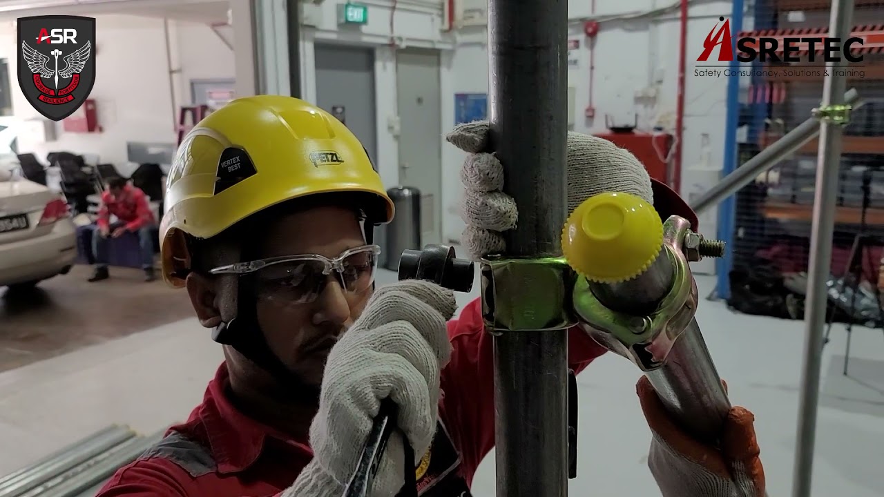 PMSE Part 6 - Scaffold Erection _ Setting up the Diagonal Bracing