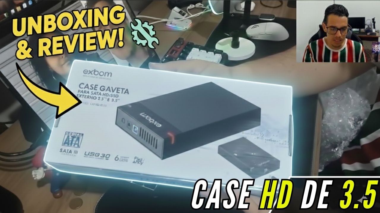 CASE PARA HD EXTERNO DE 3.5 XBOM- ACHADINHO DA SHOPEE