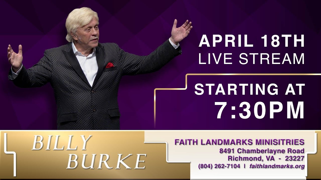 Guest Speaker: Billy Burke - (04/18/21 - 7:30pm)