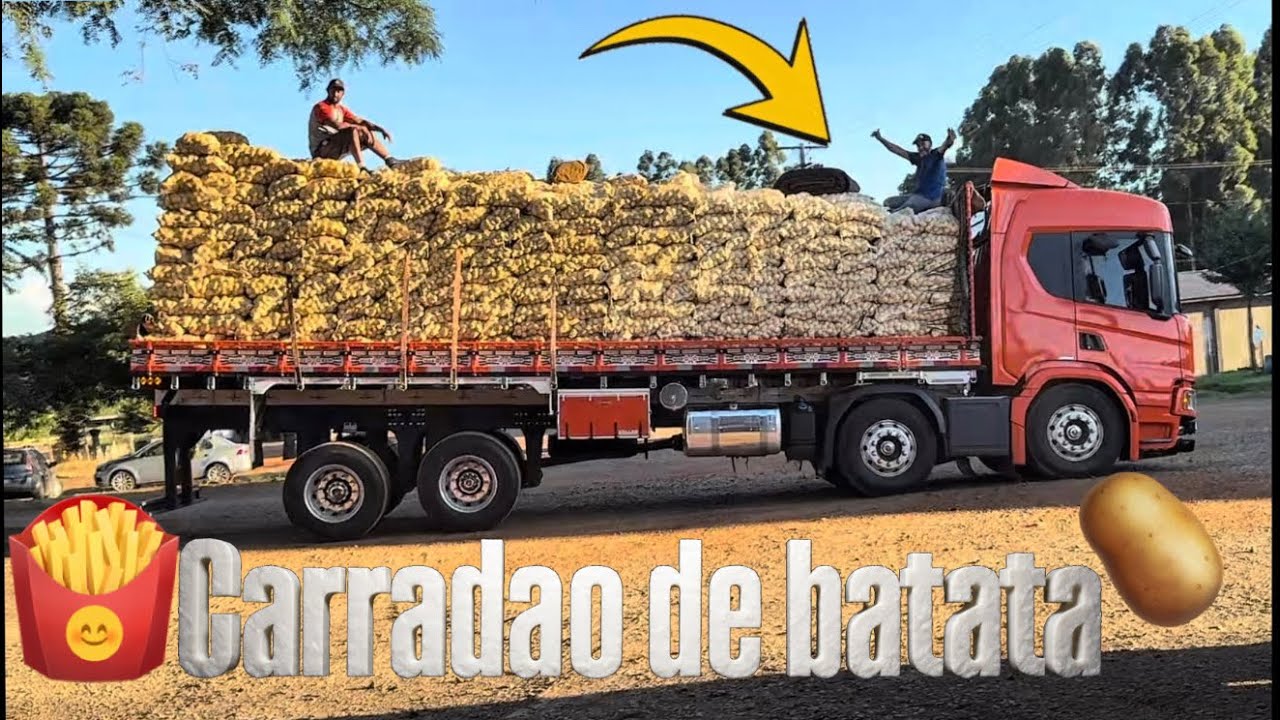 Fui carrega batata na máquina!!! Deu um carradao 