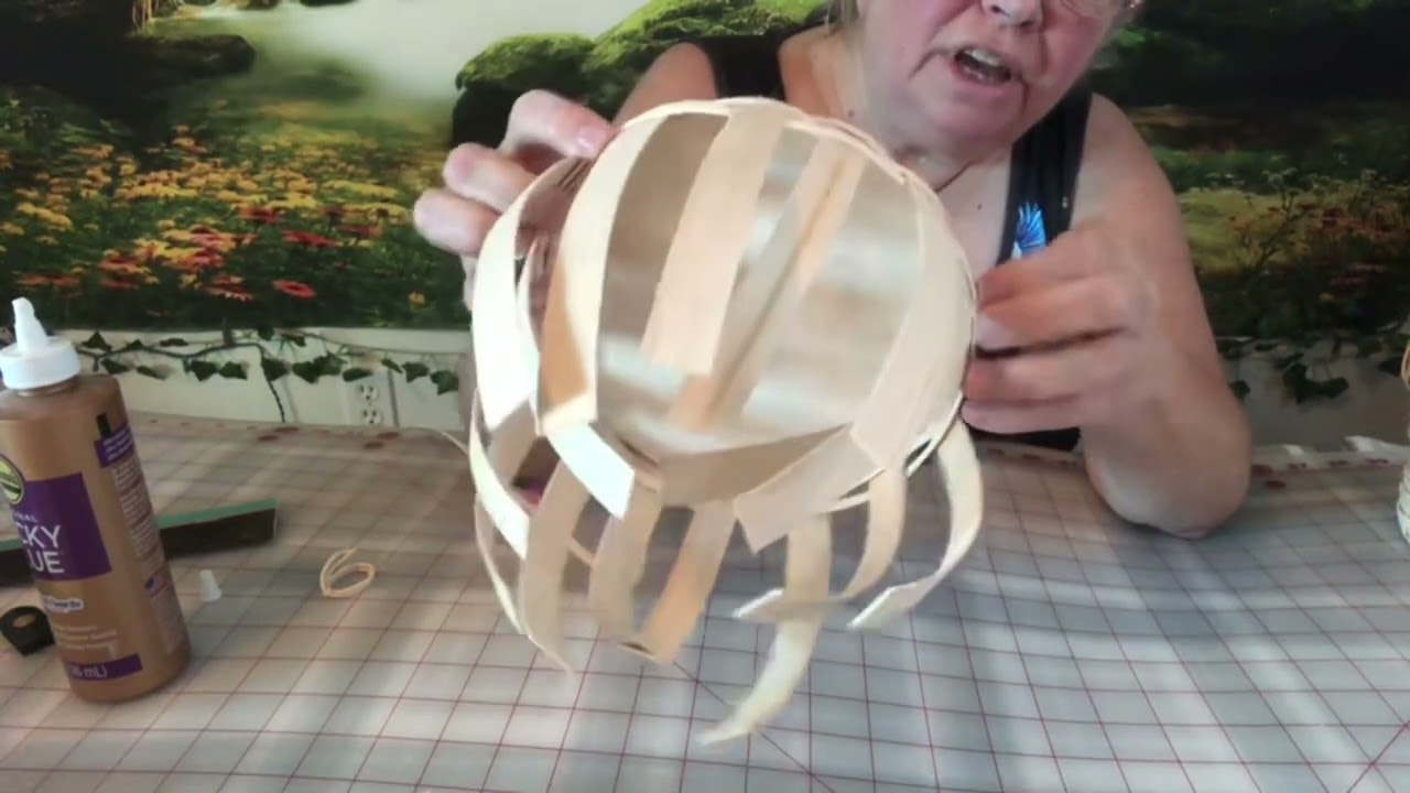 Basket Weaving A Wood Bottom Basket