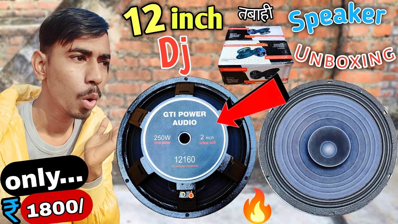 12 inch speaker 155 magnet 250 watt review and unboxing