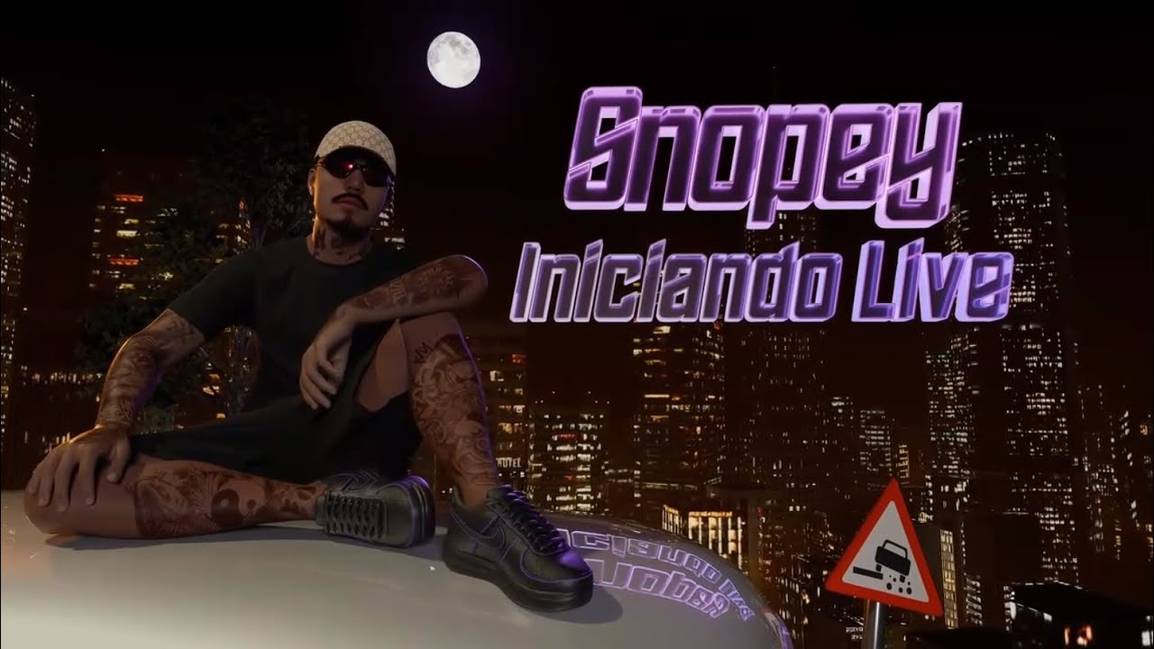 SNOPEY REAGINDO A SUA NOVA TELA DE INICIANDO LIVE FEITA PELO KANECK (Com a reação do chat)