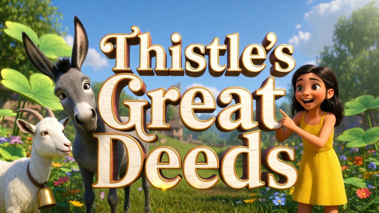 Thistle the Helpful Donkey  Animated Picture Book and Audio Book for Kids