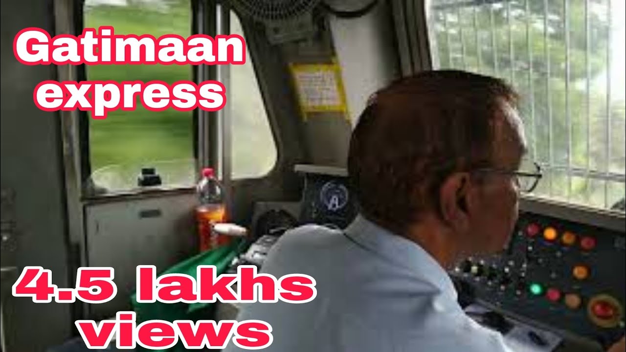 Gatimaan Express IICab view of  High Speed train II Skipping station with Honking II RAILWAY TUBE II