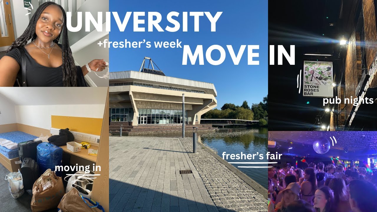 moving into uni+ fresher’s week 💫📖 | international student, uni of york, socials and events