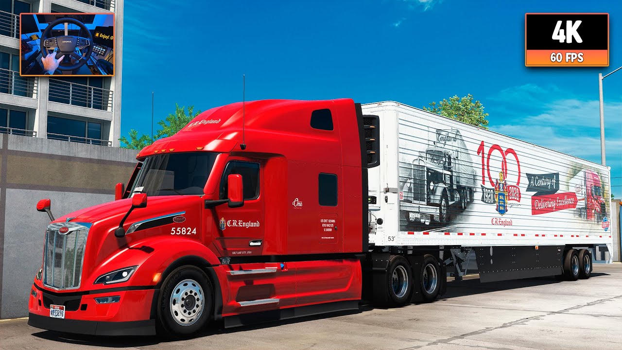 Peterbilt 579 + Cummins X15 | Salt Lake City - Jackpot | ATS 1.55 4K Gameplay + Wheel Cam