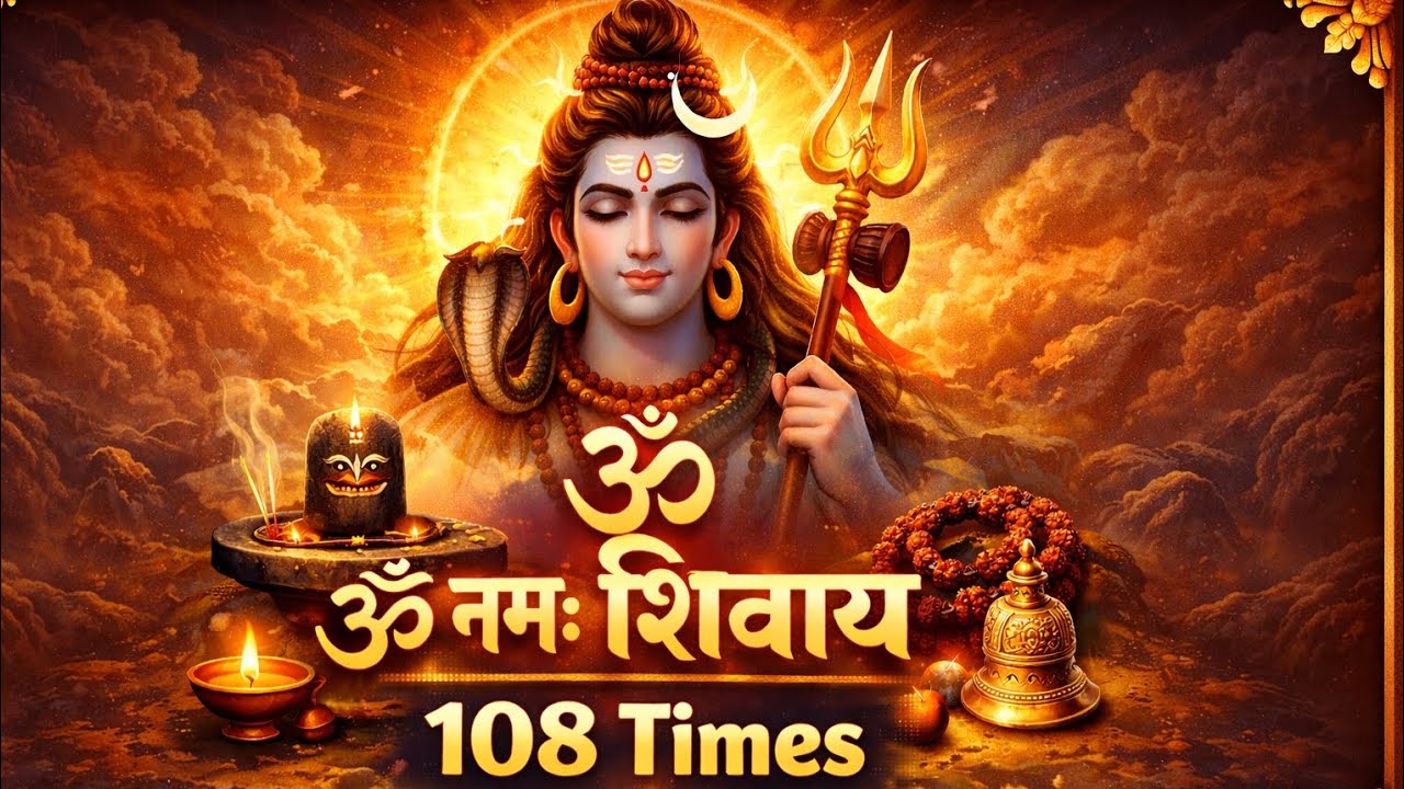 ॐ नमः शिवाय जाप 108 बार | Positive Energy & Blessings