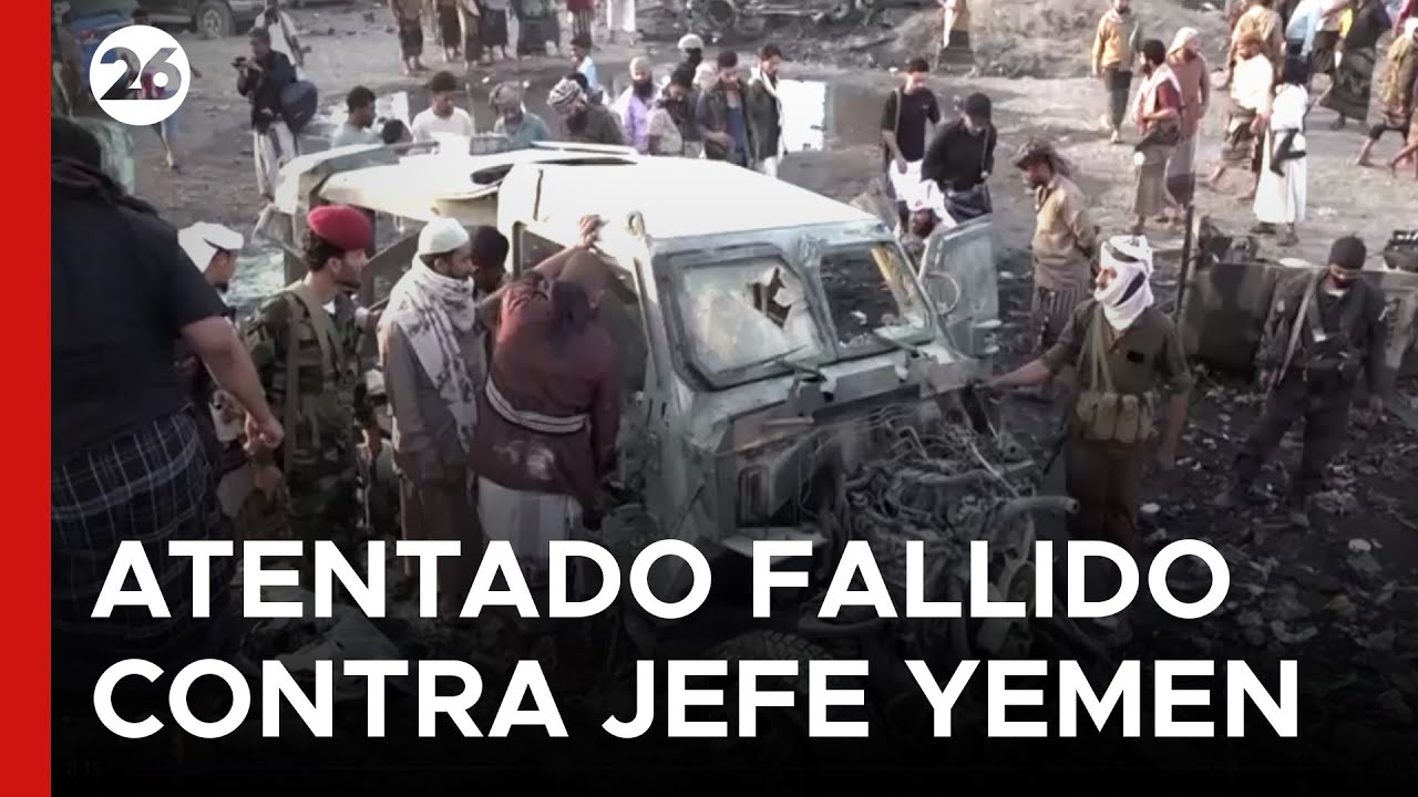 🇾🇪 ATAQUE FALLIDO | Jefe militar sobrevive al atentado en Yemen