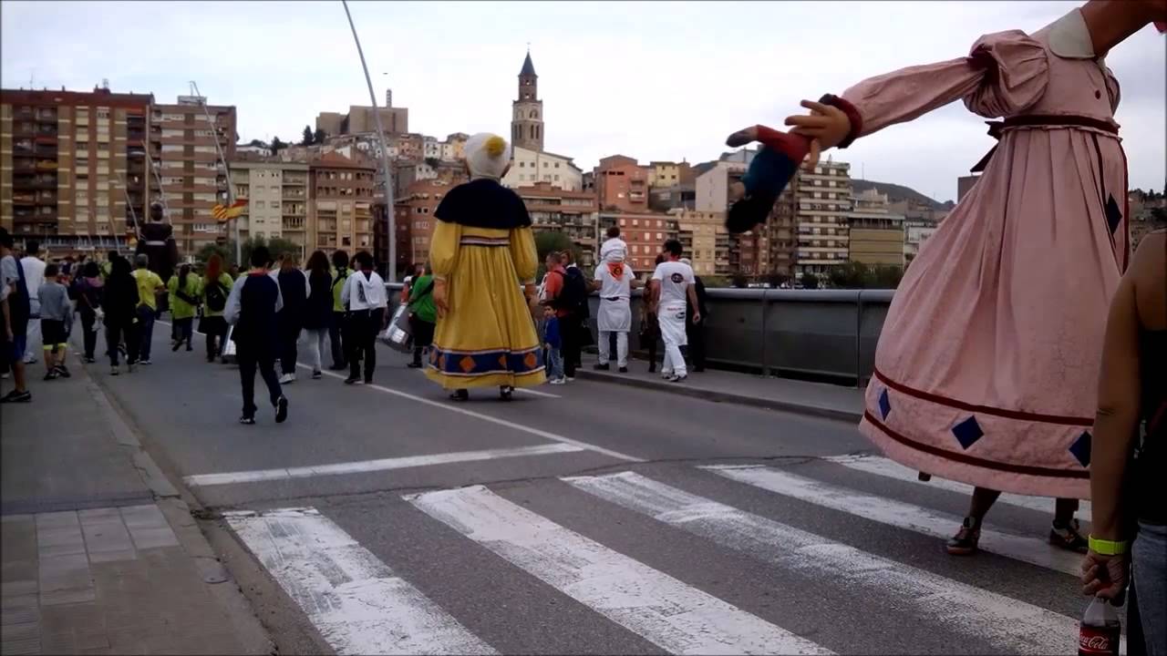 Els gegants del Carnaval de Solsona a Fraga