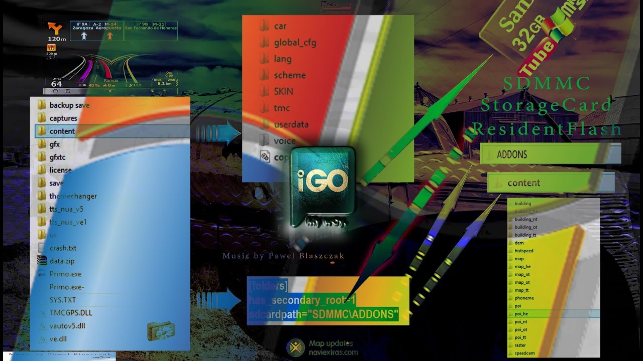 Instalaci&oacute;n combinada iGO WinCE Interna & SD Card-YouTube.