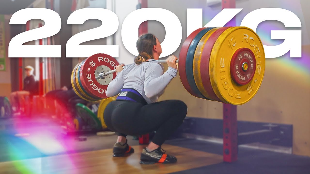 Olivia Reeves Finds Out She Has The Strongest Legs in Weightlifting - 220kg/485lb Squat