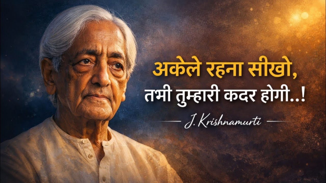 This Is Why People Don’t Respect You — Jiddu Krishnamurti