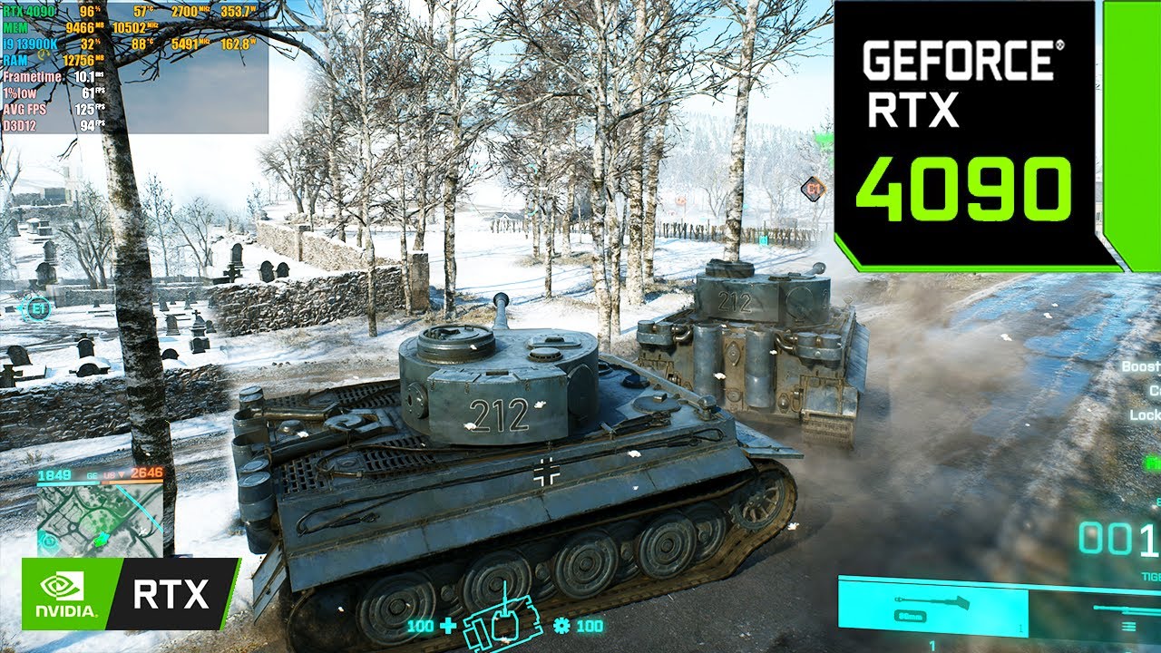 Battlefield 2042 : RTX 4090 24GB + i9 13900K ( 4K Ultra Graphics RTX ON / DLSS OFF )