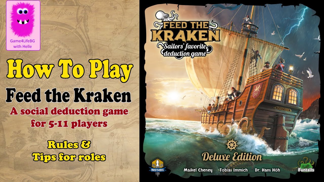 Feed the Kraken, How to play #FeedtheKraken #socialDeductionGame #howtoplay #socialDeduction