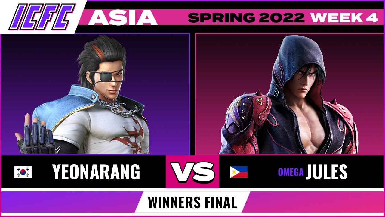 Финал победителей Ёнаранг (Хваран) против Жюля (Джин) — ICFC TEKKEN Asia: весна 2022, неделя 4