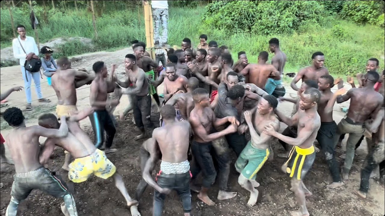 Battle Royal Africa ugandan wrestling 30 man Elimination Match. #wwe #sports #motivation  softground