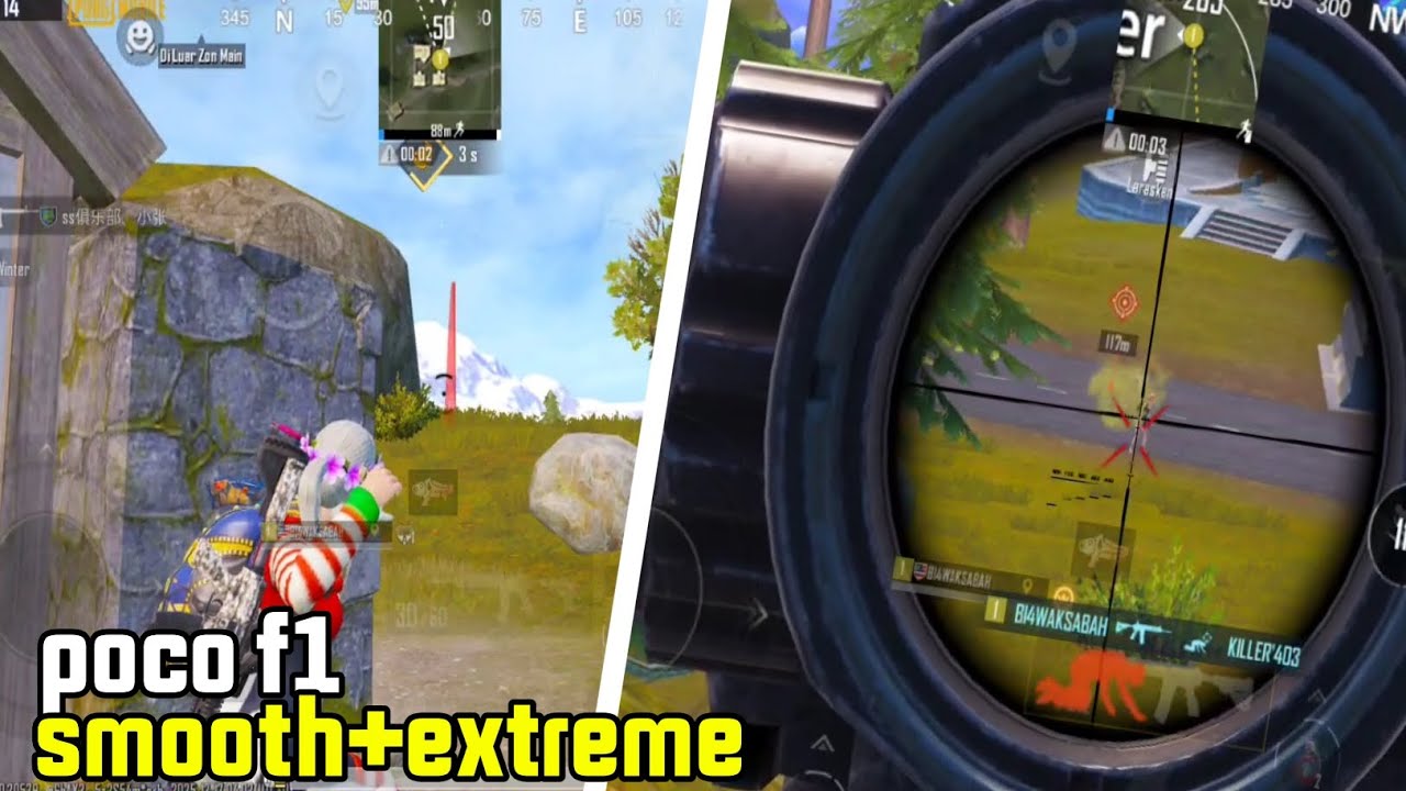 test penformance poco f1 pubg update 4.1 in 2025🔥🔥with smooth extreme‼️4 finger