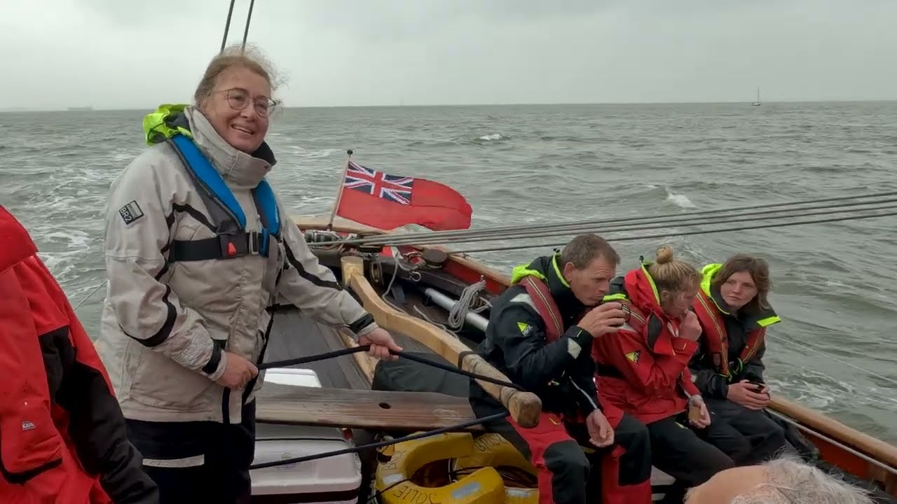 Sailing aboard historic pilot cutter Jolie Brise, three times Fastnet Race winner