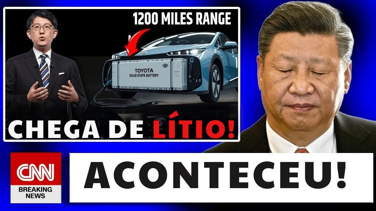 O CEO da Toyota acaba de lançar uma bateria revolucionária para veículos elétricos com autonomia de!