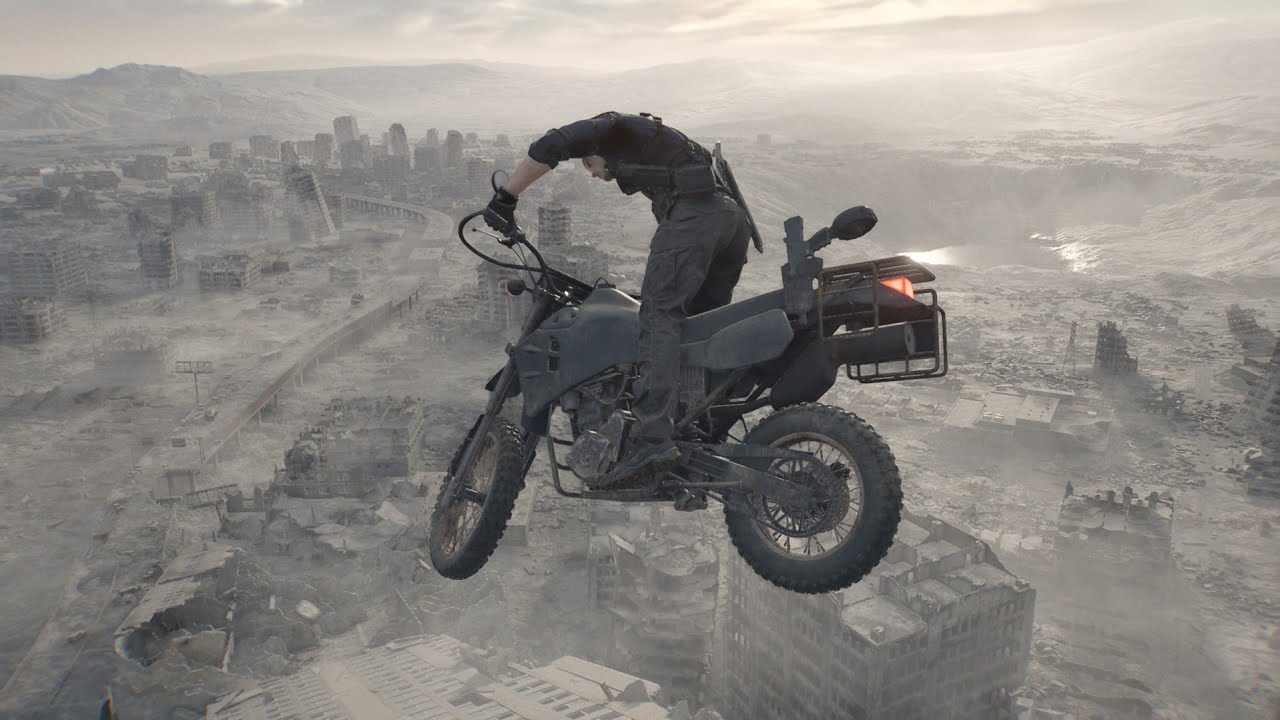 Motorcycle chase Resident Evil Requiem 
