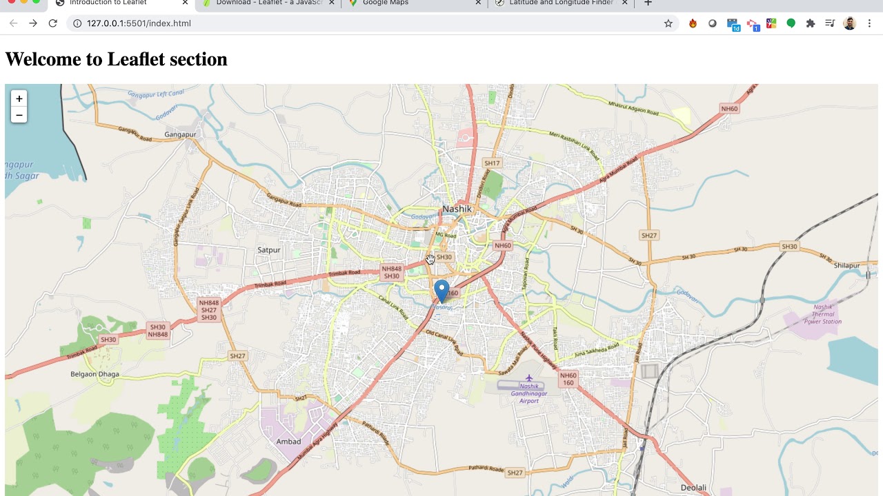 Leaflet JS -  Introduction to leaflet