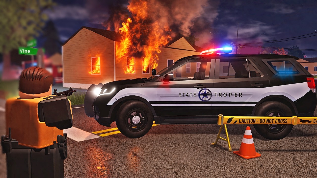 REALISTIC STATE TROOPER PATROL! | ER:LC (Roblox)