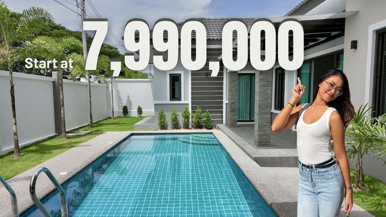 Brand New Pool Villa - The Palm Ville Village at Huay yai Pattaya