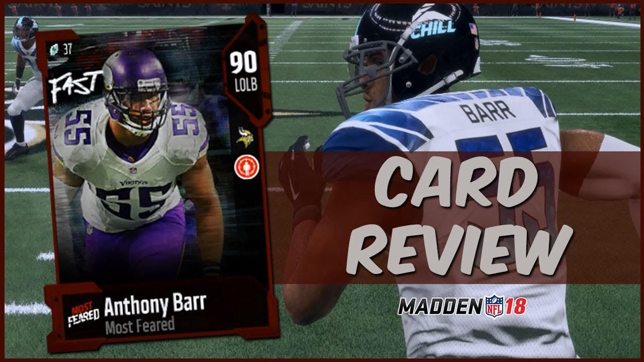 MUT 18 Card Review | Most Feared Anthony Barr Gameplay + Card Review