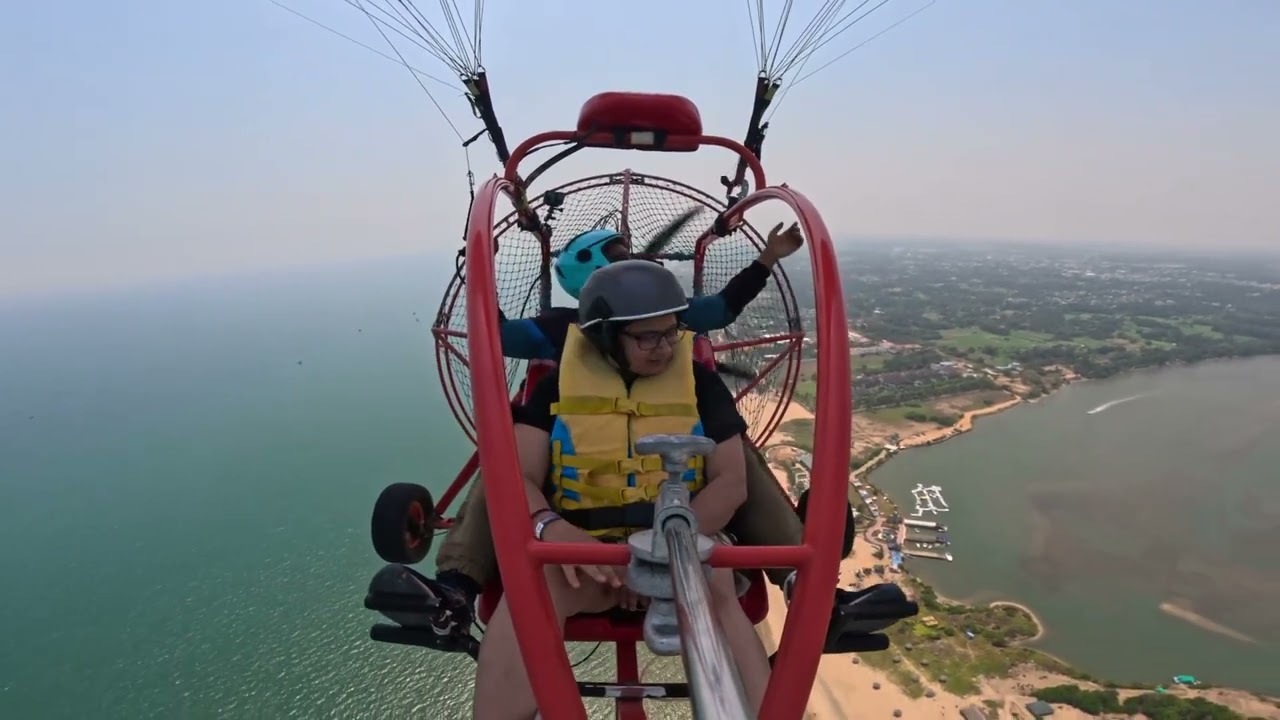 Full vedio of Paramotoring#adventure #Indian Ocean #pondicherry #travel #paramotoring#sookun #enjoy 