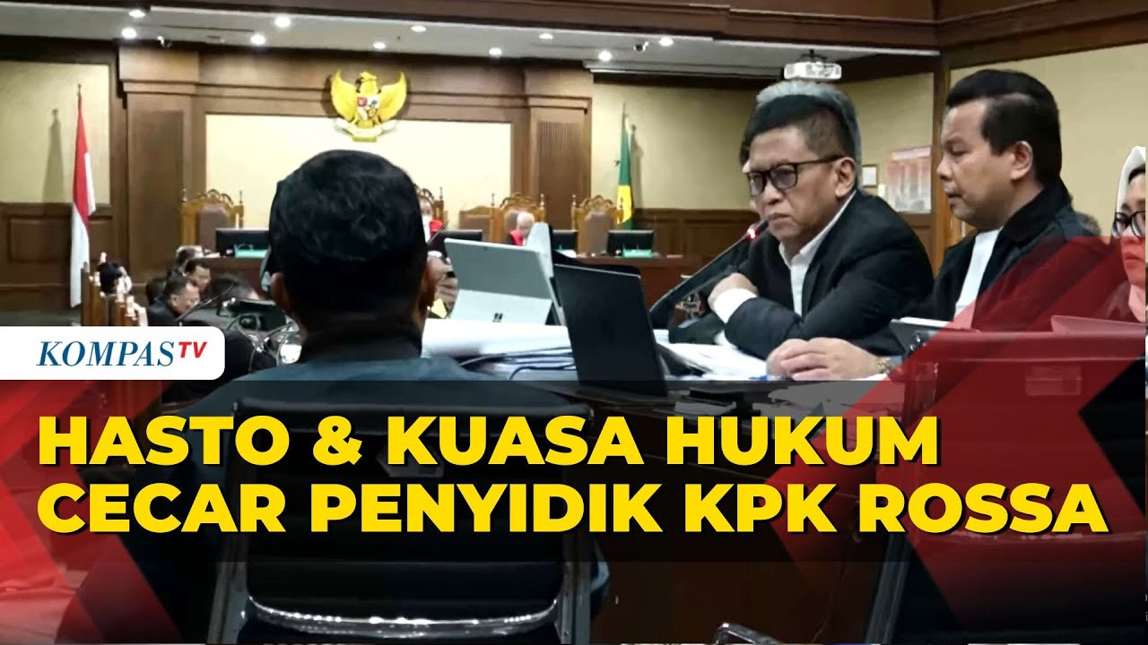 [FULL] Hasto dan Kuasa Hukum Cecar Penyidik KPK Rossa di Sidang Kasus Harun Masiku