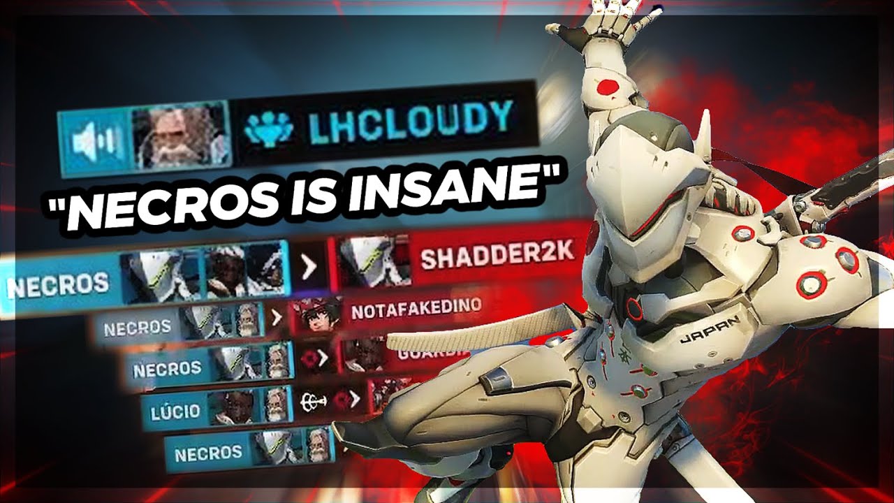 NECROS AND CLOUDY DOMINATE KINGS ROW VS SHADDER2K 42 ELIMS CARRY OVERWATCH 2 TOP 500 GENJI | NECROS