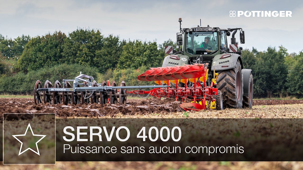 Charrue réversible portée SERVO 4000 de PÖTTINGER – Points forts