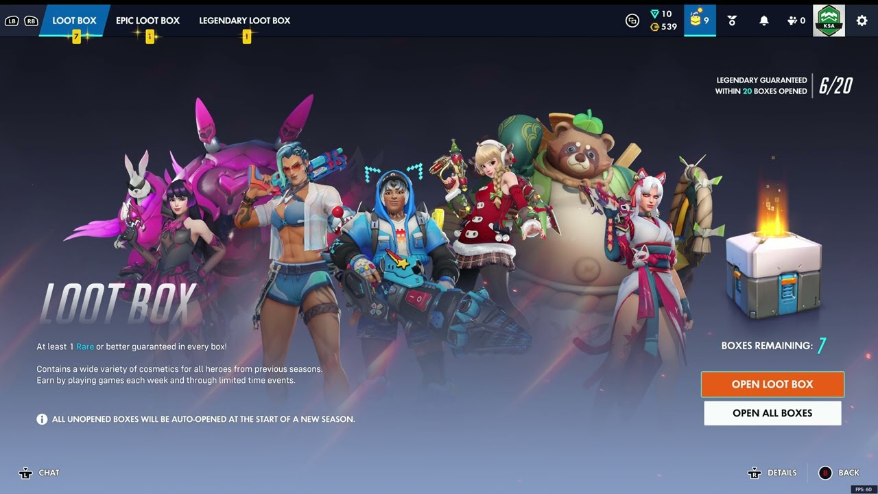 Overwatch® loot on boxing