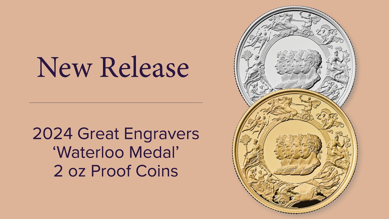 New Release - 2024 Great Engravers 'Waterloo Medal' 2 oz Proof Coins