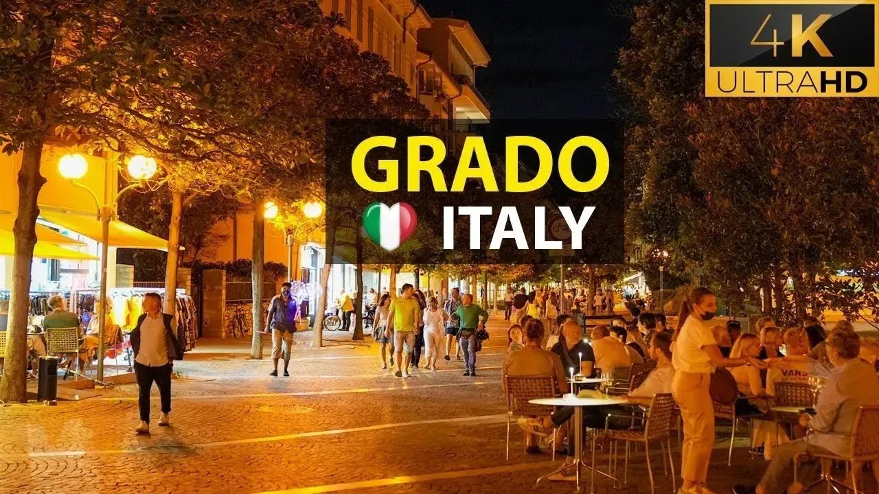 Grado by night, 🇮🇹 Italy Grado's Nighttime Delights: Italy 4K Walking Tour