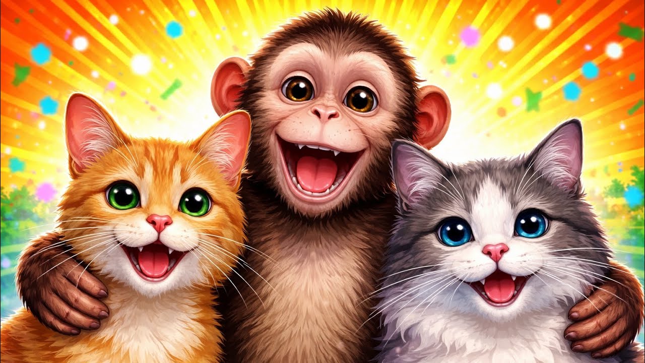 Naughty Monkey and Smart Cat | Funny Kids Cartoon Story | Masti Cartoon Club