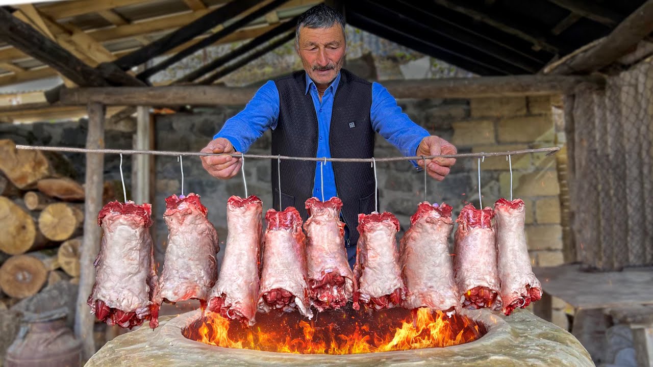 Hot Meat in a Tandoor and Sweet Pastries! Relaxing Video of Life in the Village
