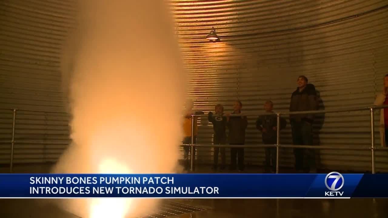 New tornado simulator at Skinny Bones Pumpkin Patch